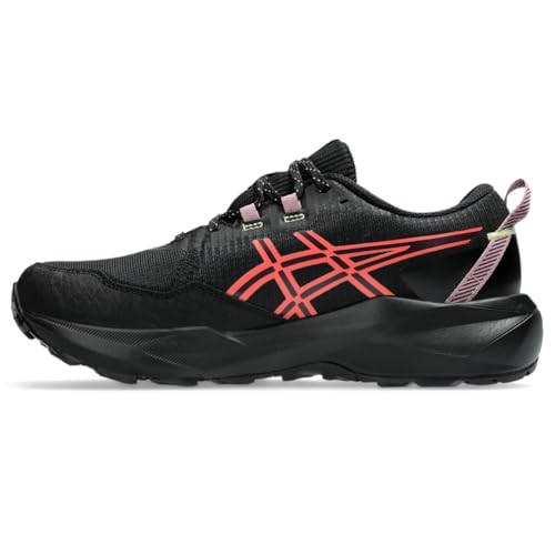 ASICS Women's Gel-Venture 11 Waterproof Running Shoes, 7.5, Black/Watermelon