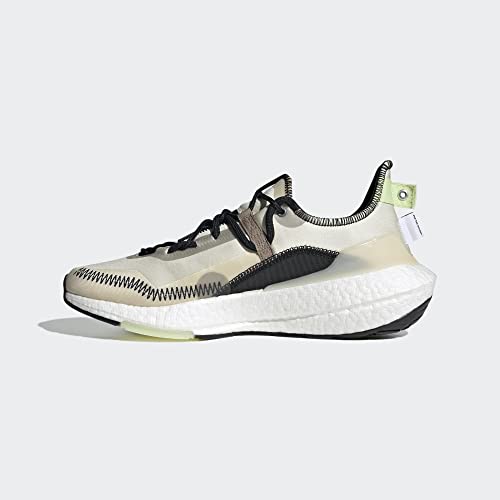 adidas Ultraboost 21 X Parley Unisex Shoes Size 8.5, Color: Orbit Grey/Chalky Brown/Almost Lime-White