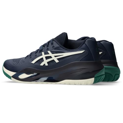 ASICS Men's Gel-Resolution X Tennis Shoes, 7.5, Midnight/Cream