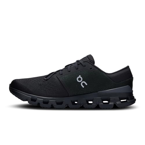 On Men's Cloud X 4 Sneakers, Black | Eclipse, 8 Medium US