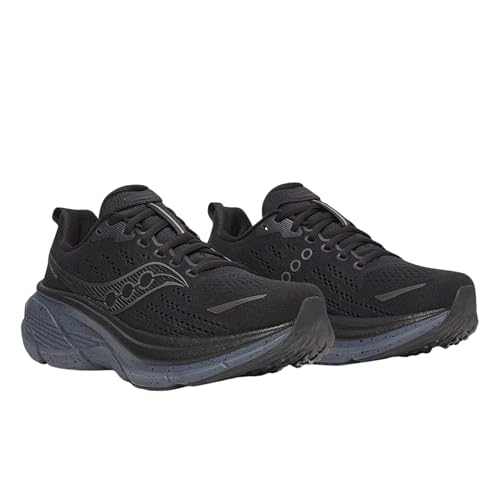 Saucony Womens Hurricane 25, Black/Shadow, 9.5