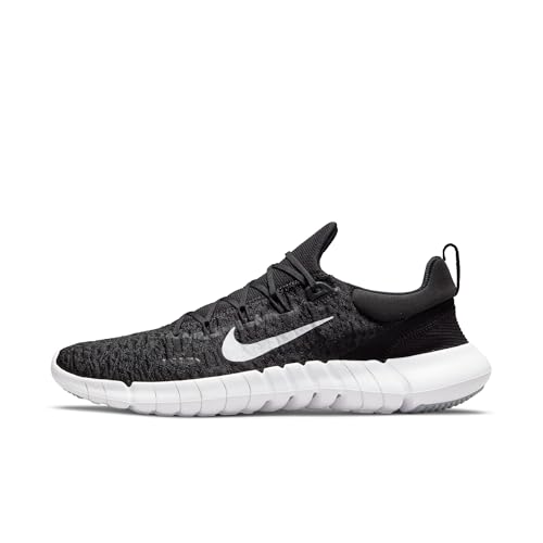 Nike Free Run 5.0 Men's Road Running Shoes (CZ1884-001, Black/Dark Smoke Grey/White) Size 11