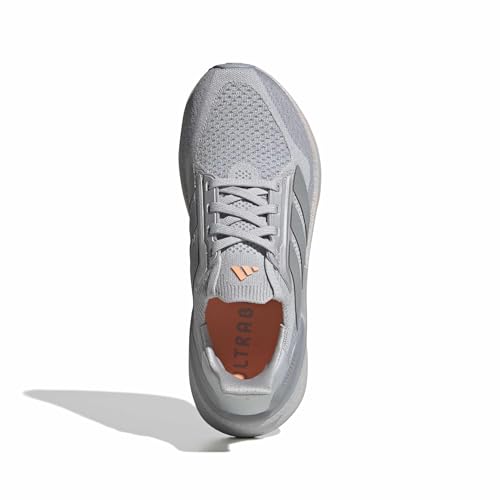 adidas Women's Ultraboost 5X Running, Solid Grey/Silver Metallic/Beam Orange, 10