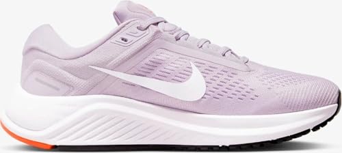Nike Women's Structure 24 Road Running Shoes, Doll/White-Lilac-Rush Orange, 8.5 M US