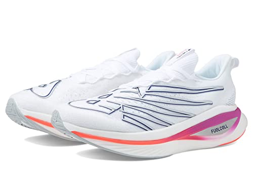 New Balance Men's FuelCell SuperComp Elite V3 Running Shoe, White/Victory Blue, 12.5 Medium US