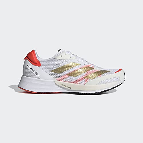 adidas Adizero Adios 6 Womens Shoes Size 5.5, Color: White/Gold/Red