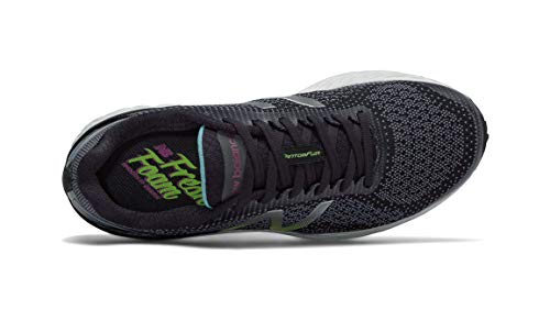 New Balance Women's Fresh Foam Vongo V2 Running Shoe, Black/Sea Spray, 6 M US