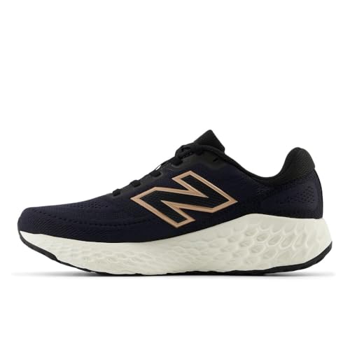 New Balance Women's Fresh Foam X EVOZ V4 Running Shoe, Phantom/Black/Silver Metallic, 8 M