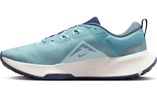 Nike Juniper Trail 2 GTX V2 Mens Running Trainers HM9734 Sneakers Shoes (UK 10.5 US 11.5 EU 45.5, Denim Turquoise Midnight Navy 402)