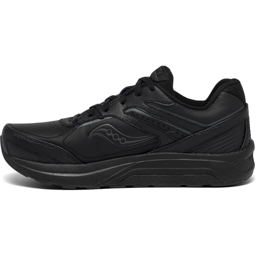 Saucony Women's Echelon Walker 3 Walking Shoes, Black, 9 Wide