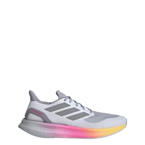 Adidas Men's Pureboost 5, White/Silver Metallic/Spark, 10.5