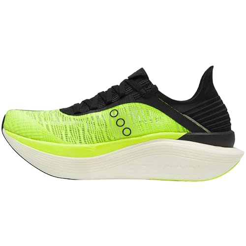 Saucony Unisex Endorphin Elite 2 Road Running Shoe, Citron/Black, 10.5 Men/ 12 Women