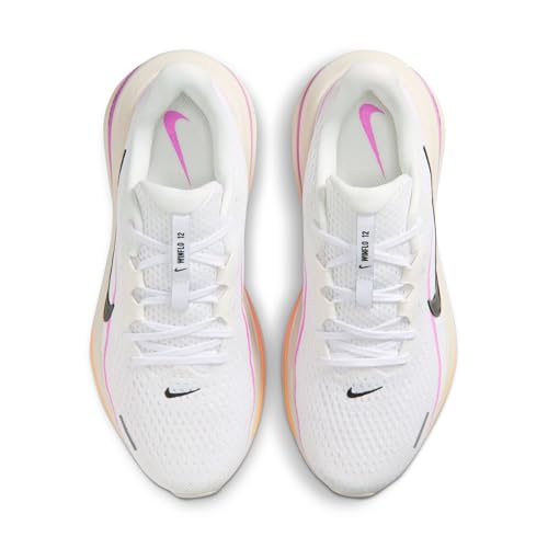 Nike Women's Air Winflo 12, White/Black-Light Magenta-Chalk, 6