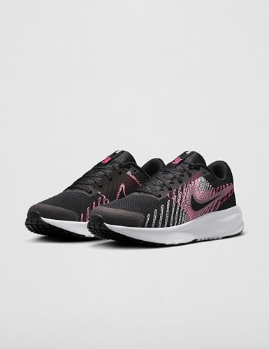 Nike Women's Run Defy Road Running Shoes, Black/Elemental Pink-Hyper Pink, 8