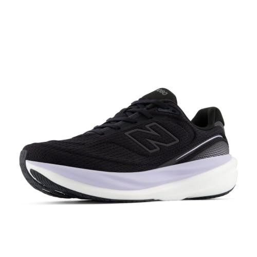 New Balance Women's Fresh Foam X 1080 V15 Running Shoe, Black/Smoked Violet, 9 Wide