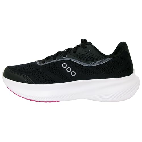 Saucony Women's Cohesion 18, Black/Magenta, 7