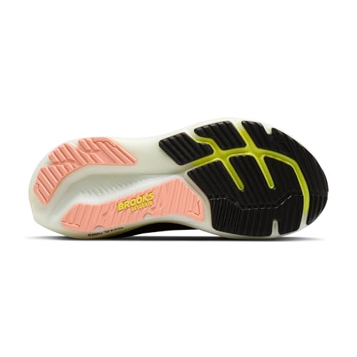 Brooks Women’s Glycerin 23 Neutral Running Shoe - Black/Peach/Nightlife - 8 Medium