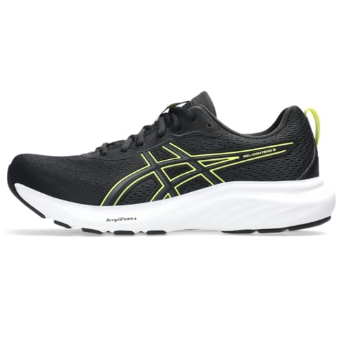 ASICS Men's Gel-Contend 9 Running Shoe, 15, Black/Citron