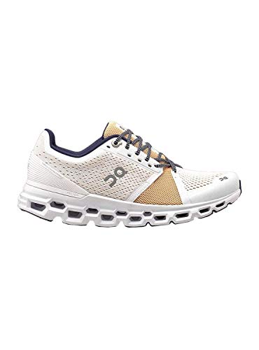 ON Cloudstratus White/Almond 7.5