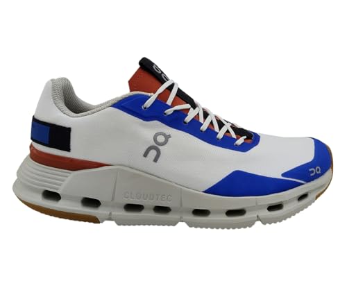 On Womens Cloudnova Form Textile Synthetic White Rust Trainers 7 US