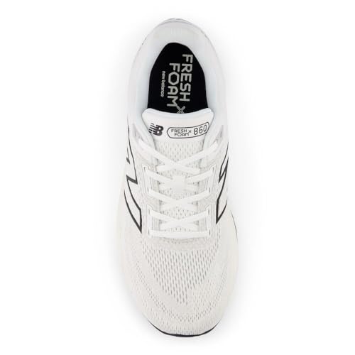 New Balance Men's Fresh Foam X 860 V14 Running Shoe, White/Black/Sea Salt, 9 XW - alternate view 4