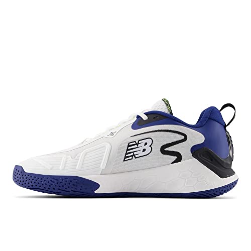 New Balance Men's Fresh Foam X CT-Rally V1 Tennis Shoe, White/Navy, 7.5 W