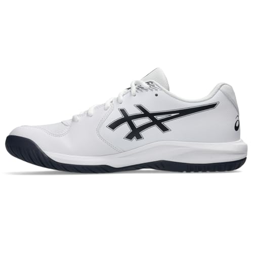 ASICS Men's Gel-Dedicate 9 Tennis Shoes, 10.5, White/Midnight