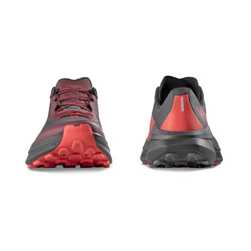 La Sportiva Mens Prodigio 2 Running Shoe, Onyx/Mountain Red, 15