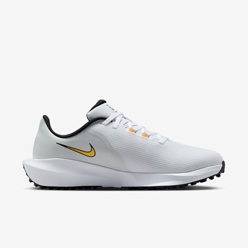 Nike Infinity G NN Golf Shoes (White/Black/Topaz Gold) Size 9.5