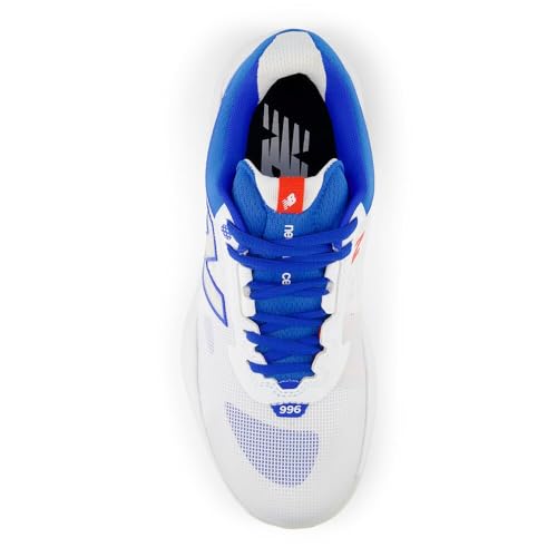 New Balance Women's FuelCell 996 V6 Tennis Shoe, White/Navy, 9 M