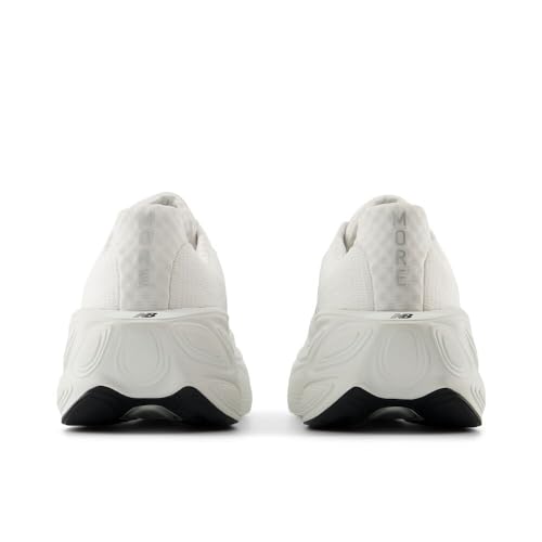 New Balance Men's Fresh Foam X More V5 Running Shoe, White/Reflection/Silver Metallic, 12 M