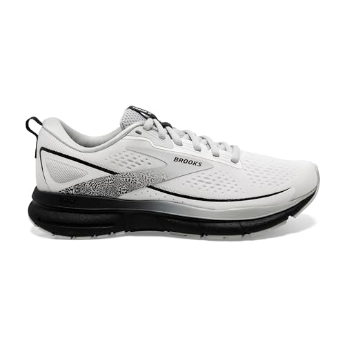 Brooks Women’s Trace 3 Neutral Running Shoe - White/Oyster/Black - 10 Wide