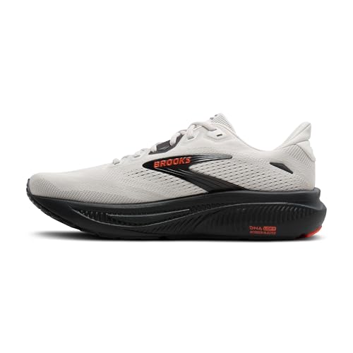 Brooks Men’s Ghost 18 Neutral Running & Walking Shoe - Coconut/Pearl/Tigerlily - 10.5 Wide