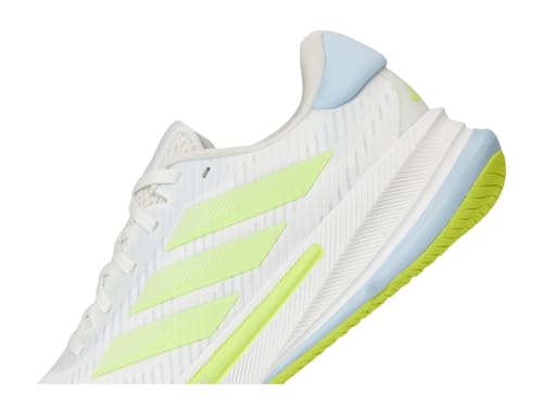 Adidas Men's Supernova Ease Running, Crystal White/Matte Silver/Yellow, 12