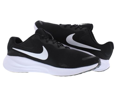 Nike Revolution 7 Wide Unisex Shoes Size 10.5, Color: Black/White/Black