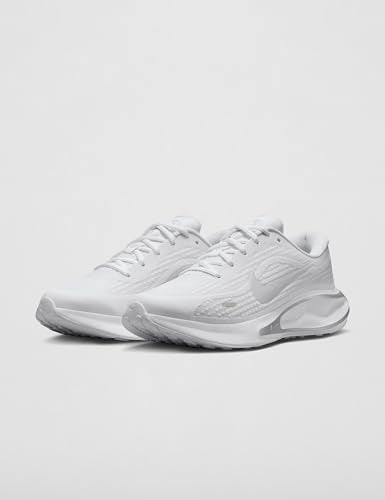 Nike Women's Journey Run Road Running Shoes, White/White-Pure Platinum, 8.5