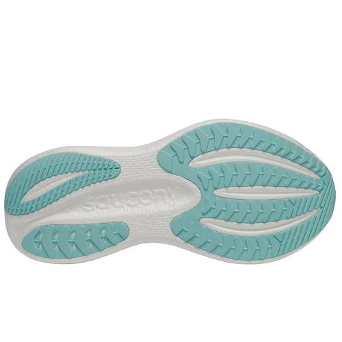 Saucony Women's Triumph 23 Sneaker, White/Navy, 8.5