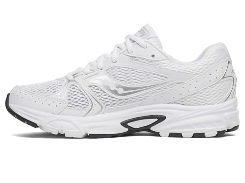 Saucony Womens Ride Millennium White/Silver 8 Medium
