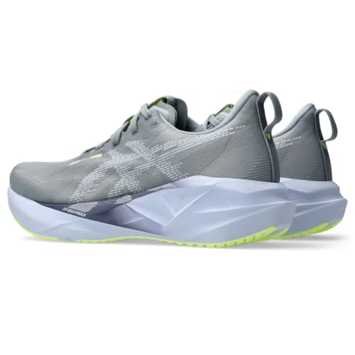ASICS Women's NOVABLAST 5 Running Shoe, 8.5, Gravel/Blue Fade