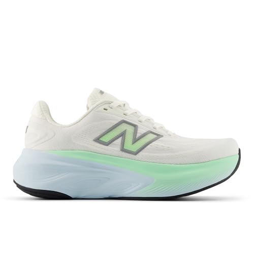 New Balance Women's Fresh Foam X More V6 Running Shoe, Sea Salt/Lab Green/Frosted Glass, 8 M