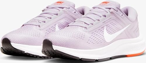 Nike Women's Structure 24 Road Running Shoes, Doll/White-Lilac-Rush Orange, 8.5 M US