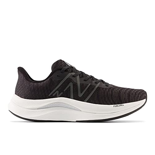 New Balance Men's FuelCell Propel V4 Running Shoe, Black/White, 11 M