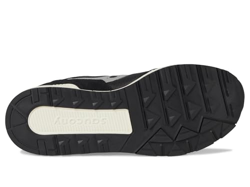 Saucony Unisex-Adult Eclipse Sneaker, Black/Grey, 11