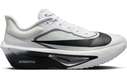 Nike Zoom Fly 6 Men's Road Racing Shoes (White/Smoke Grey/Metallic Silver/Black) Size 13