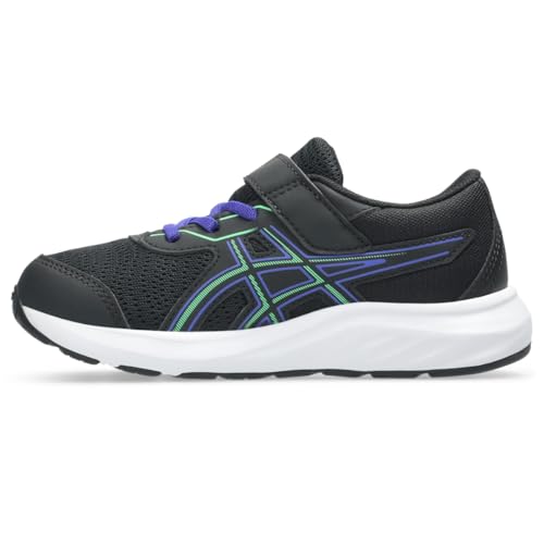 ASICS Kid's Contend 9 Pre-School Running Shoes, K13, Black/Vital Green