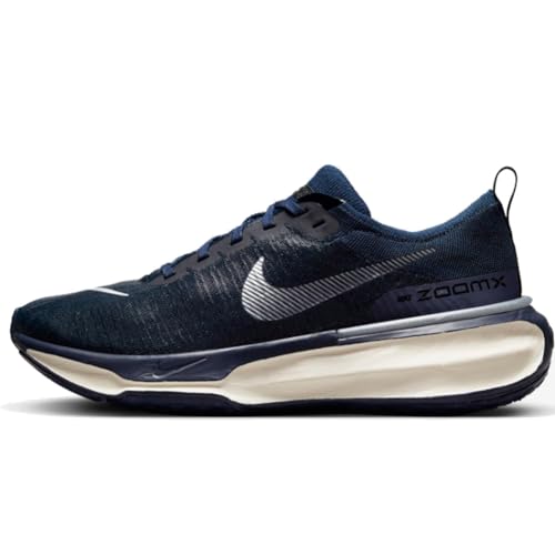 Nike Men's Invincible 3 Road Running Shoes (College Navy/Midnight Navy/Black/Metallic Silver, us_Footwear_Size_System, Adult, Men, Numeric, Medium, Numeric_12_Point_5)