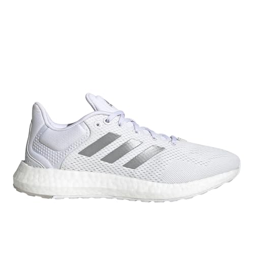 adidas Pureboost 21 Womens Shoes Size 7.5, Color: Grey/White