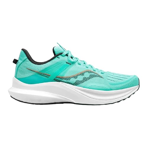 Saucony Men's Tempus Sneaker, Coolmint/Zest, 8.5