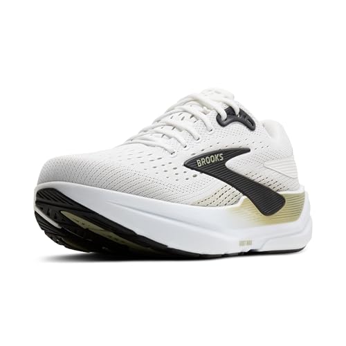 Brooks Men’s Ghost Max 3 Neutral Running & Walking Shoe - Bright White/Tea/Black - 11 Medium