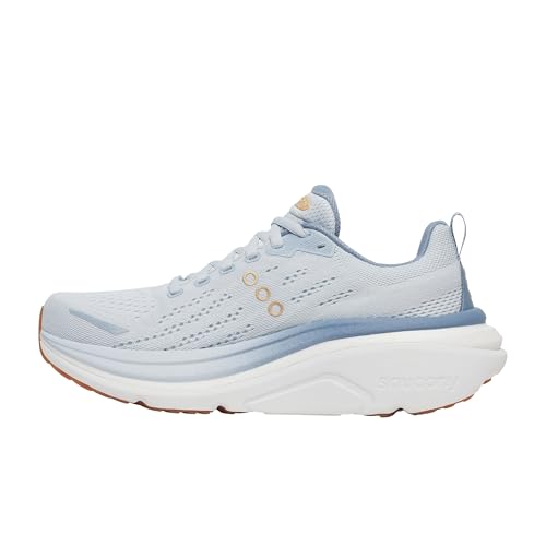 Saucony Women's Hurricane 25 Sneaker, Airy/Storm, 5.5